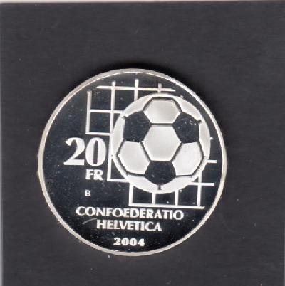 Beschrijving: 20 Francs SOCCER FIFA CENTENNIAL